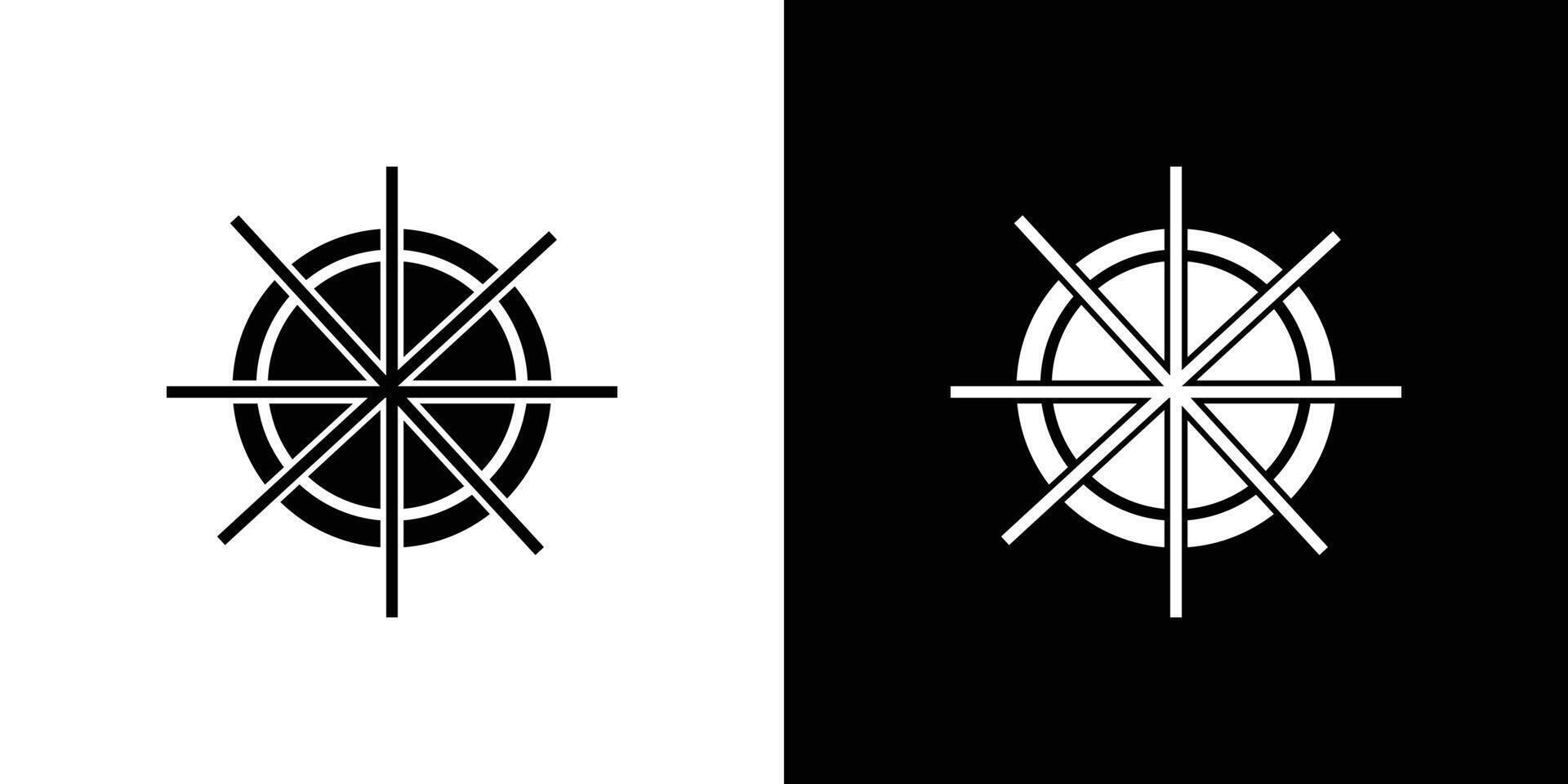 Steering wheel rudder icon simple symbol vector