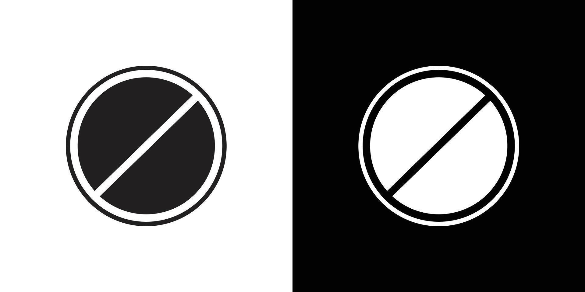 Stop icon simple symbol vector