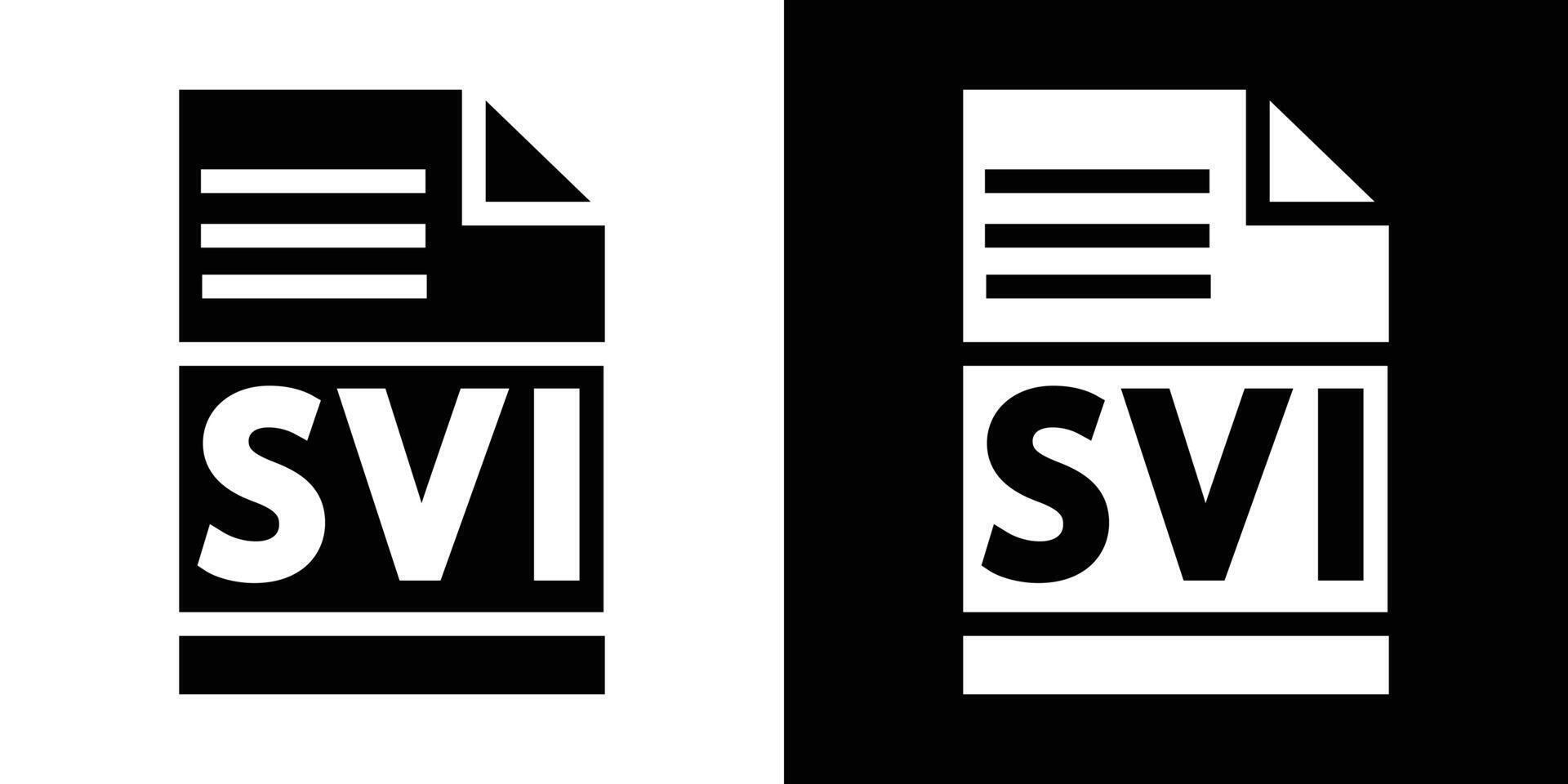 SVI file document icon simple symbol vector