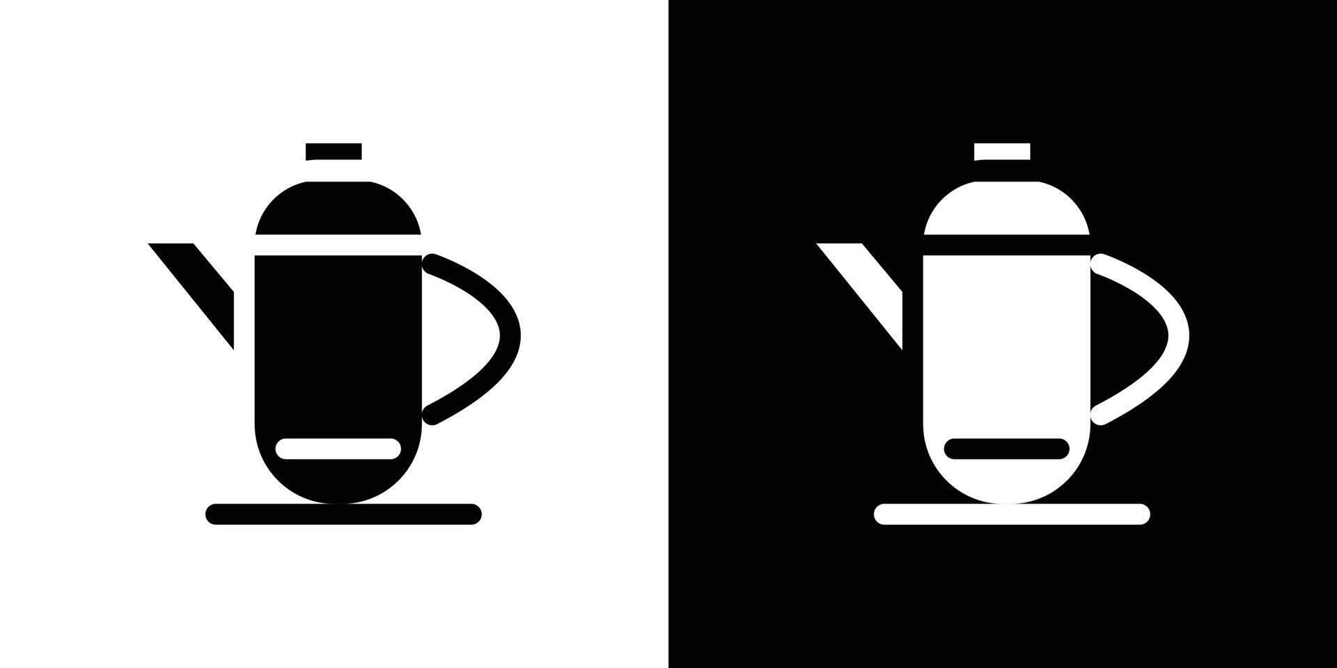 Teapot icon design simple symbol vector