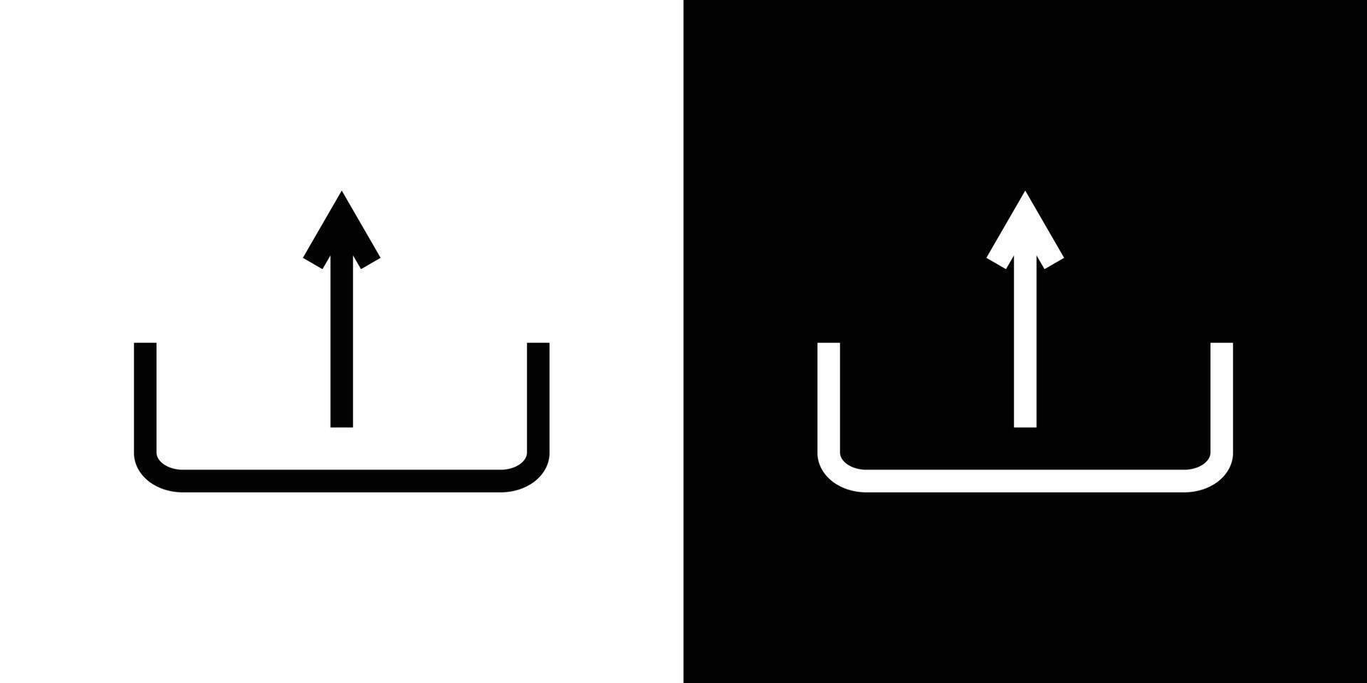 upload icon simple symbol vector