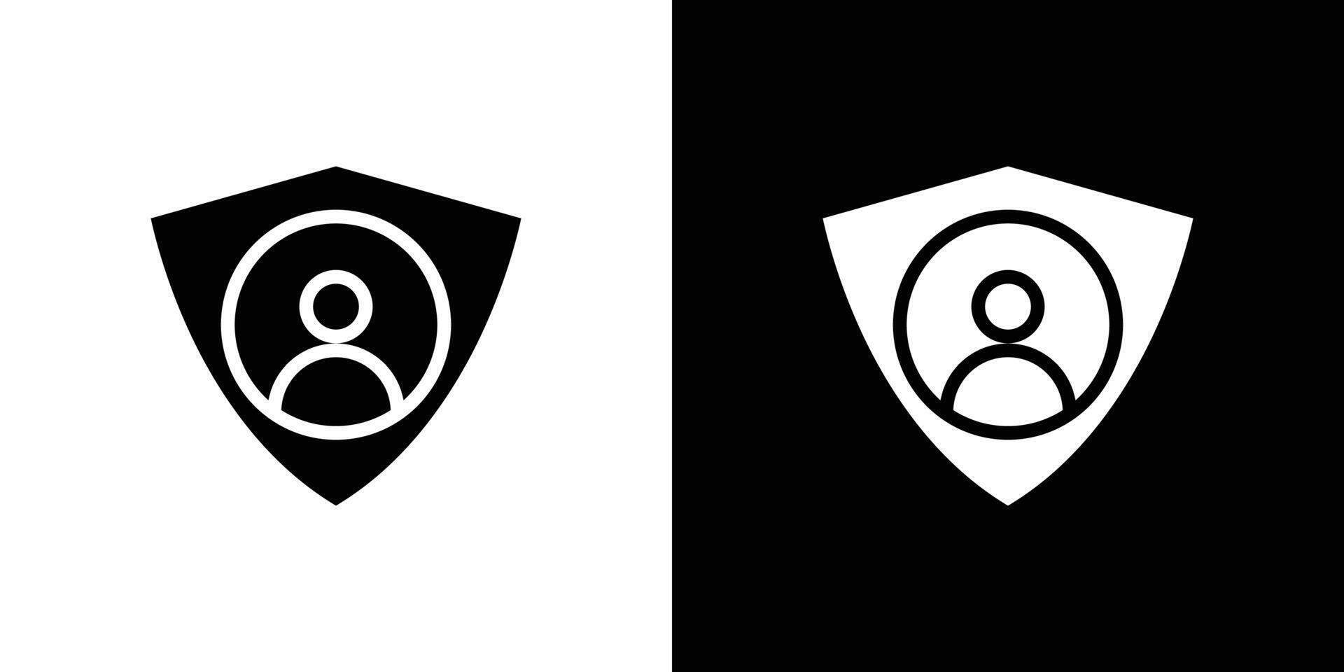 user protection shield icon simple symbol vector