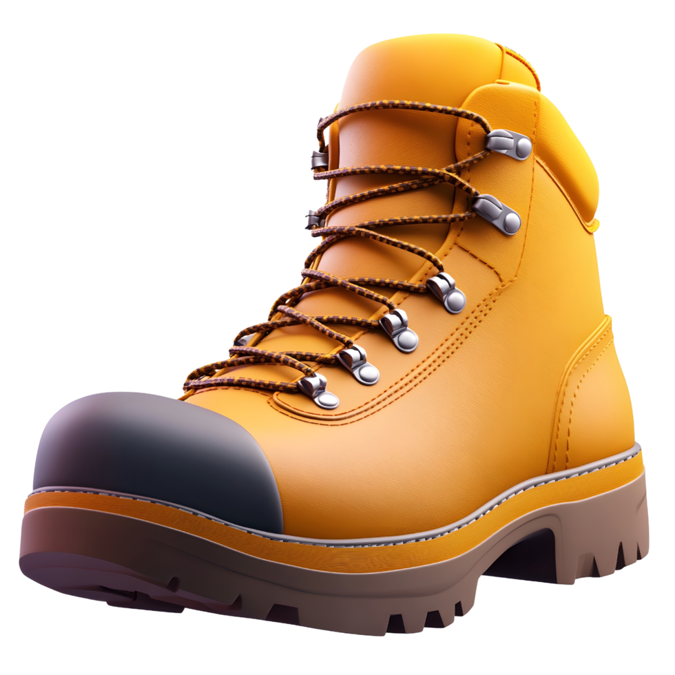3D Hiking Boot Icon for Outdoor Adventure and Exploration png