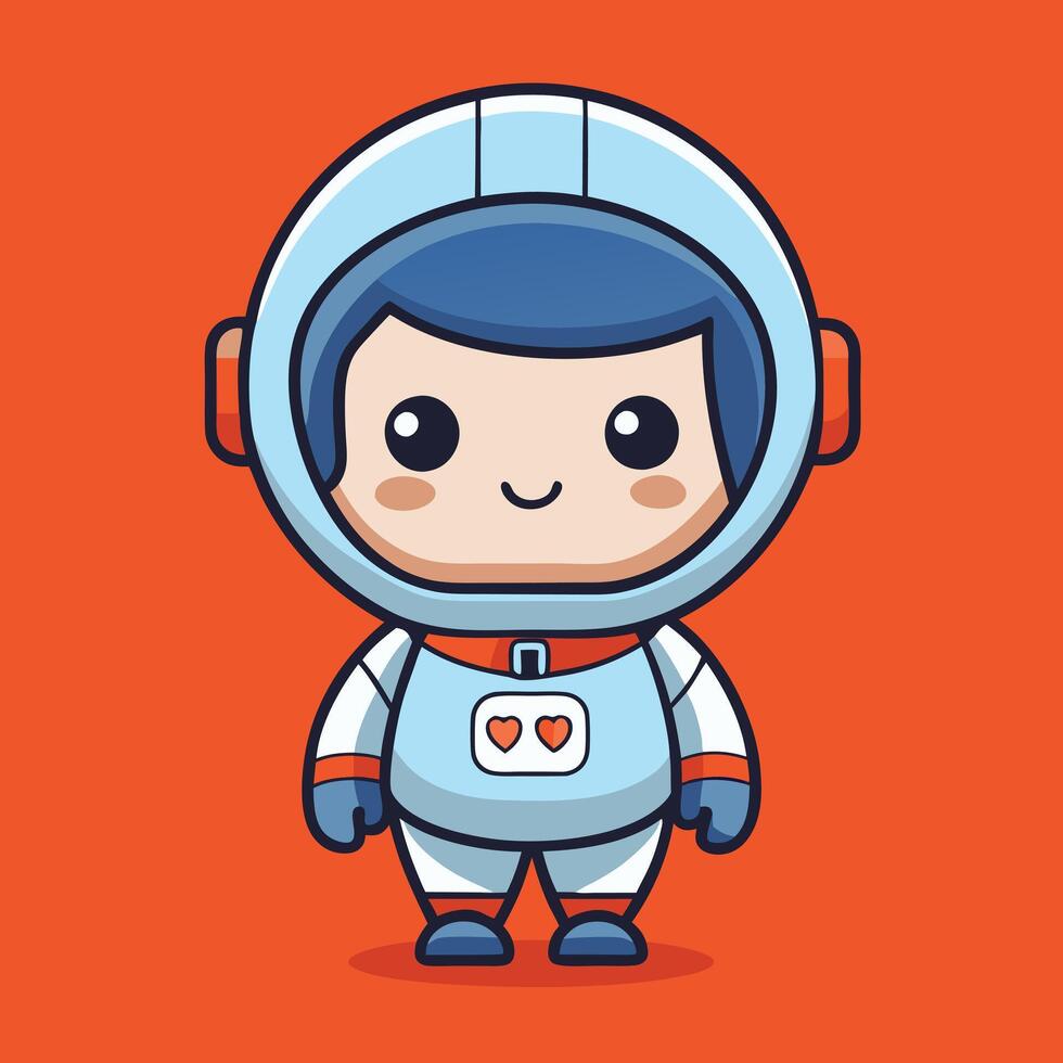 Astronaut Floating in the Galaxy vector