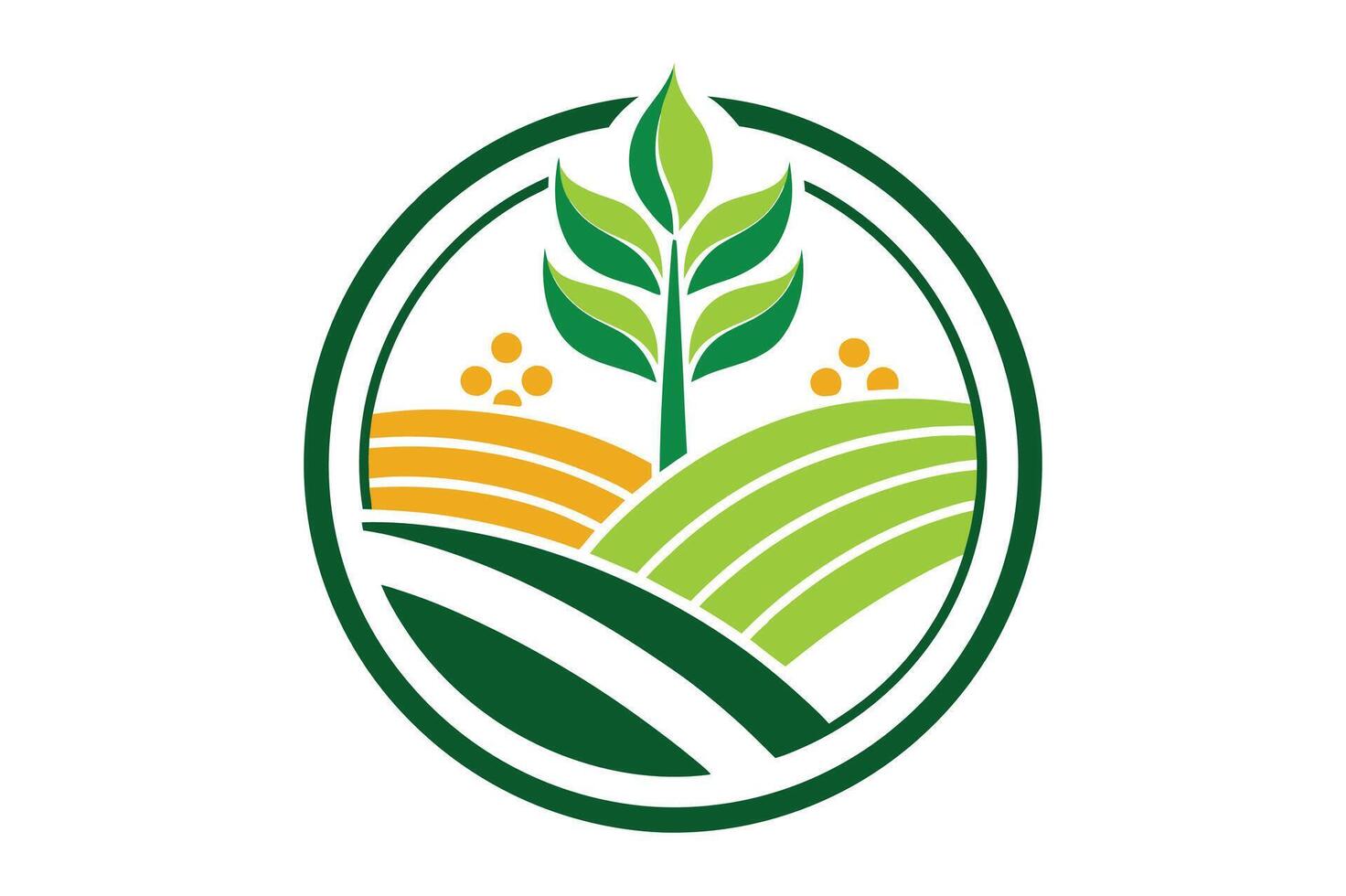 Agro Farm Logo Customizable vector