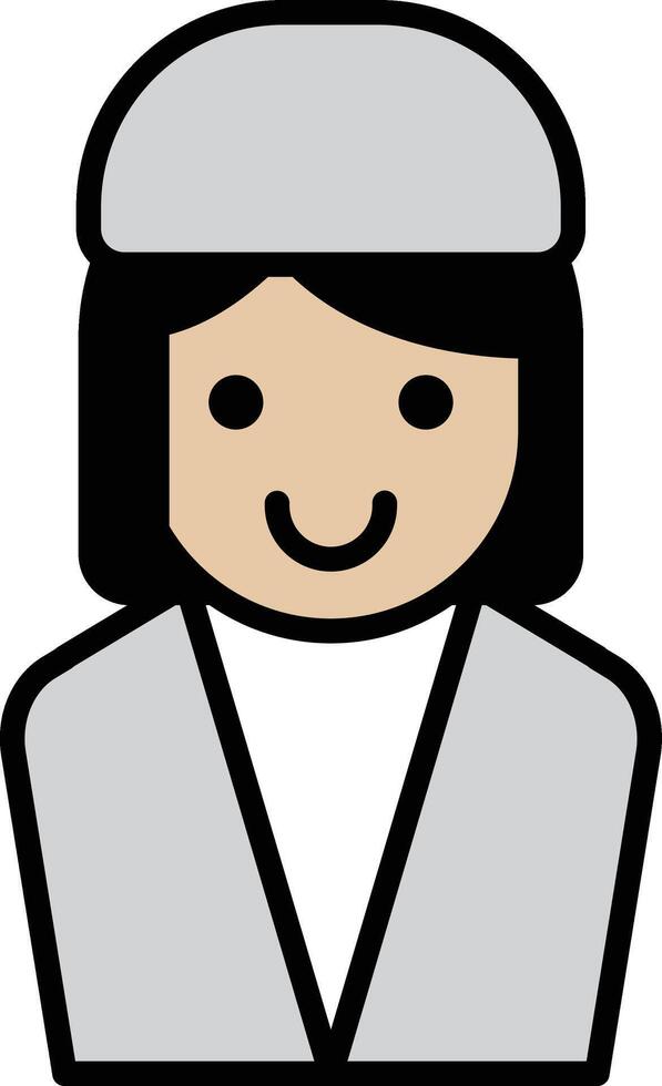 Illustration of a nurse in a lab coat vector