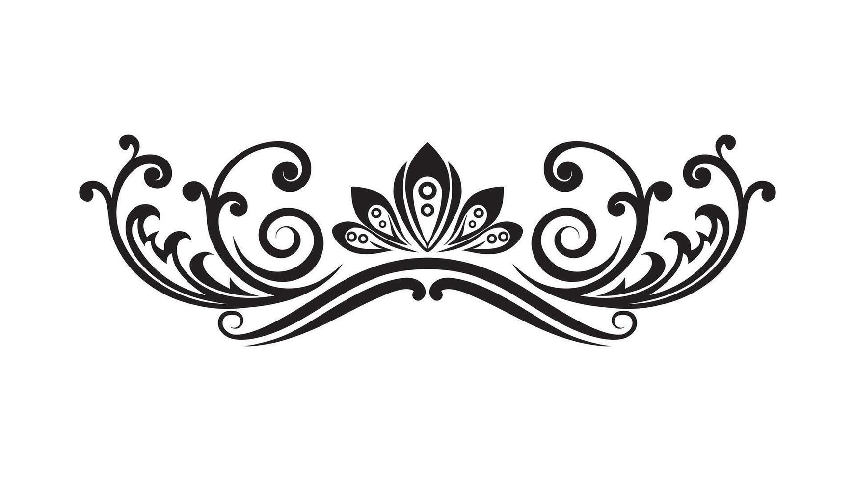a black and white logo for a flower vector