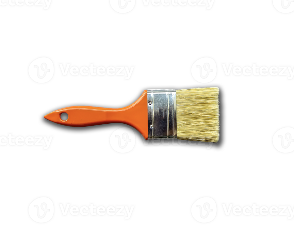 new paint brush, never used. on transparent background png