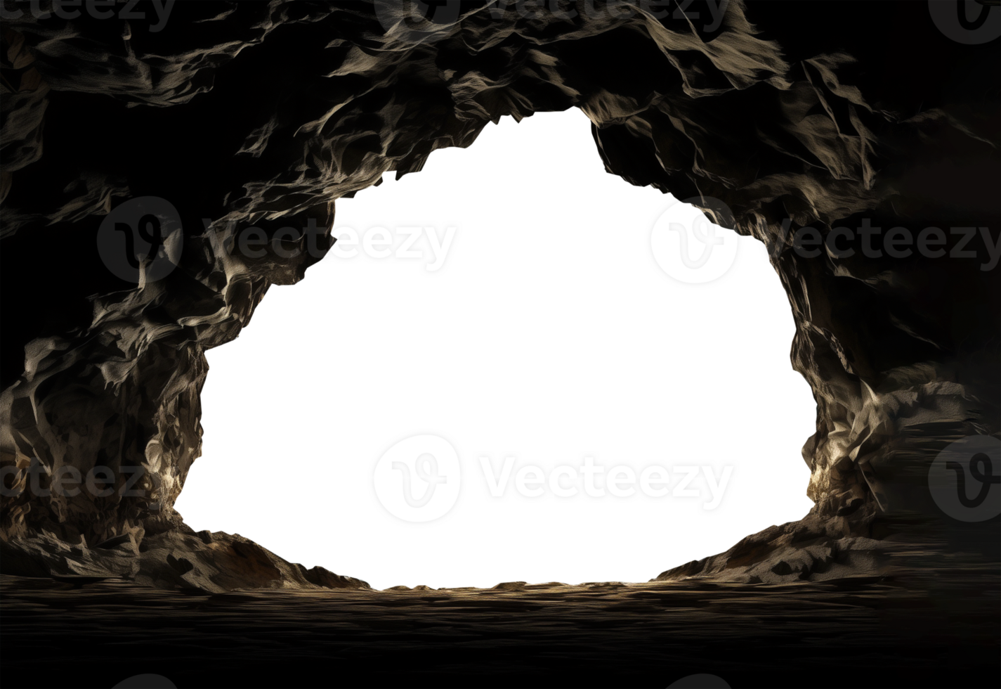 Inside the Cave View Isolated on Transparent Background png