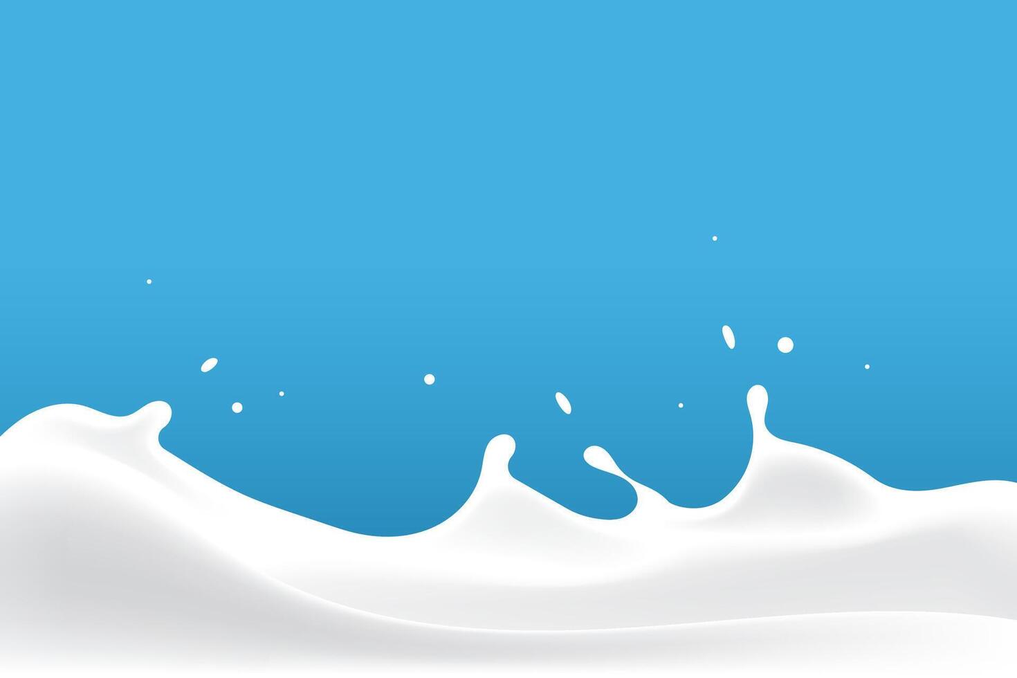 wavy pure milk or yogurt vector