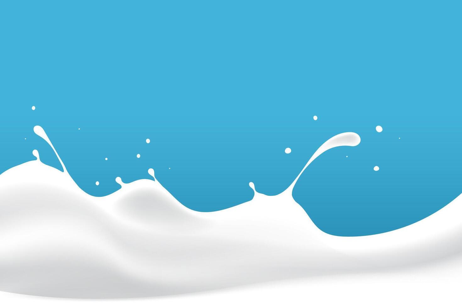 white milk waves wavy. yogurt splash background vector