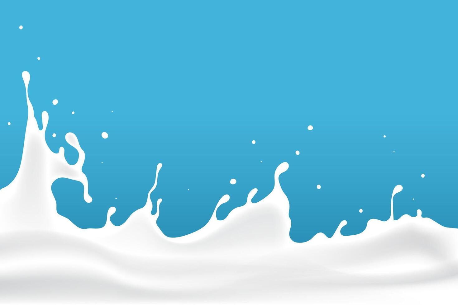 white milk waves design element vector
