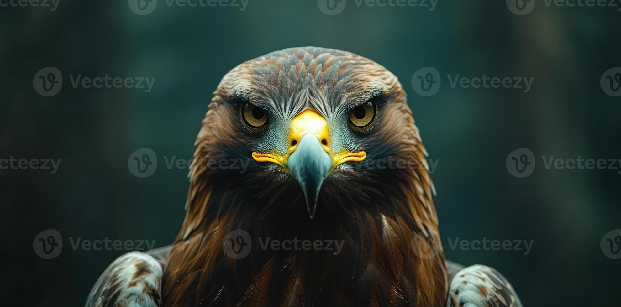 Close-up Portrait of a Golden Eagle with Intense Eyes photo