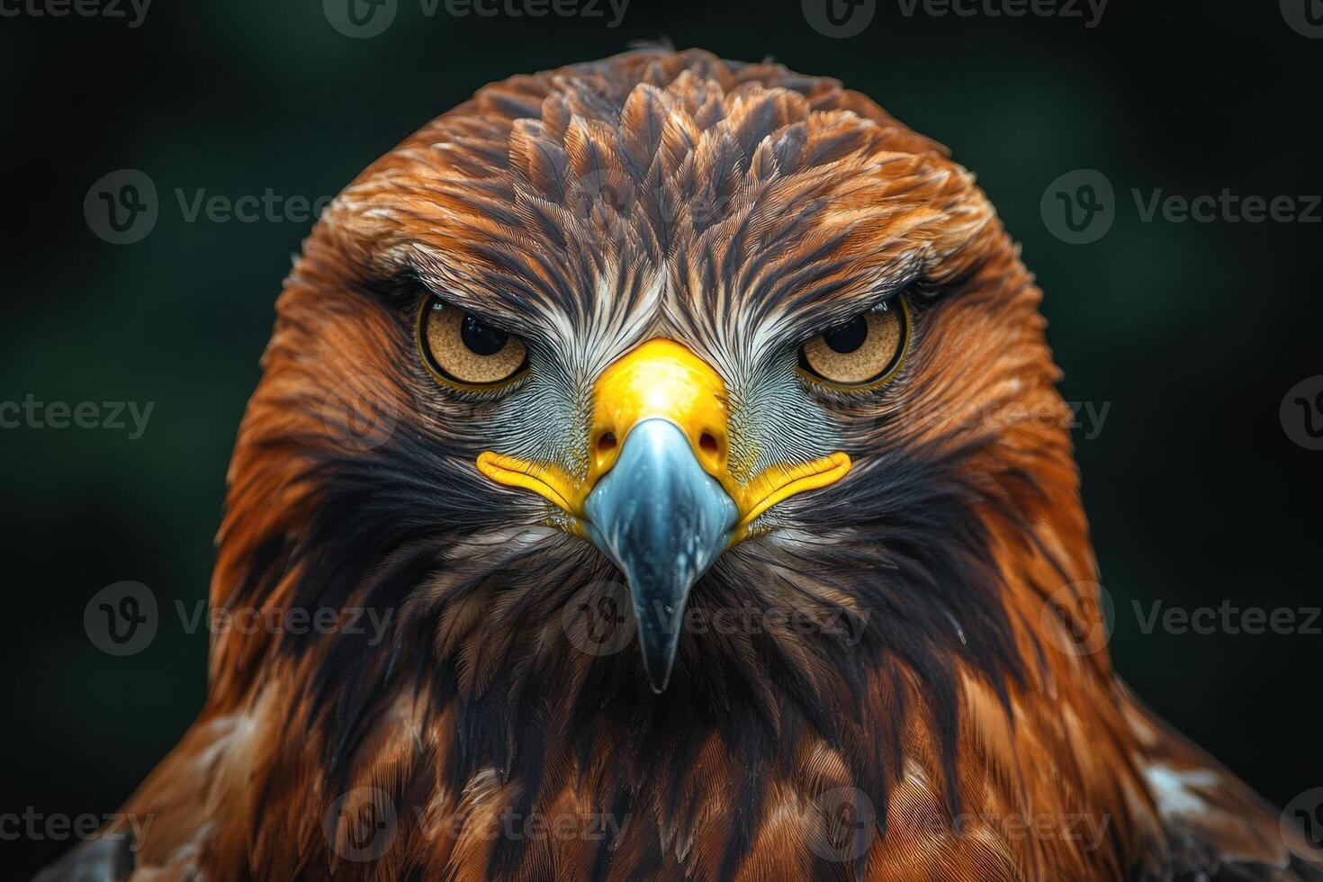 A Close-up Portrait of a Golden Eagle's Intense Gaze photo