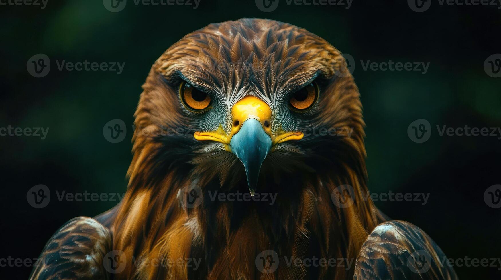 Close-up Portrait of a Golden Eagle with Intense Gaze photo