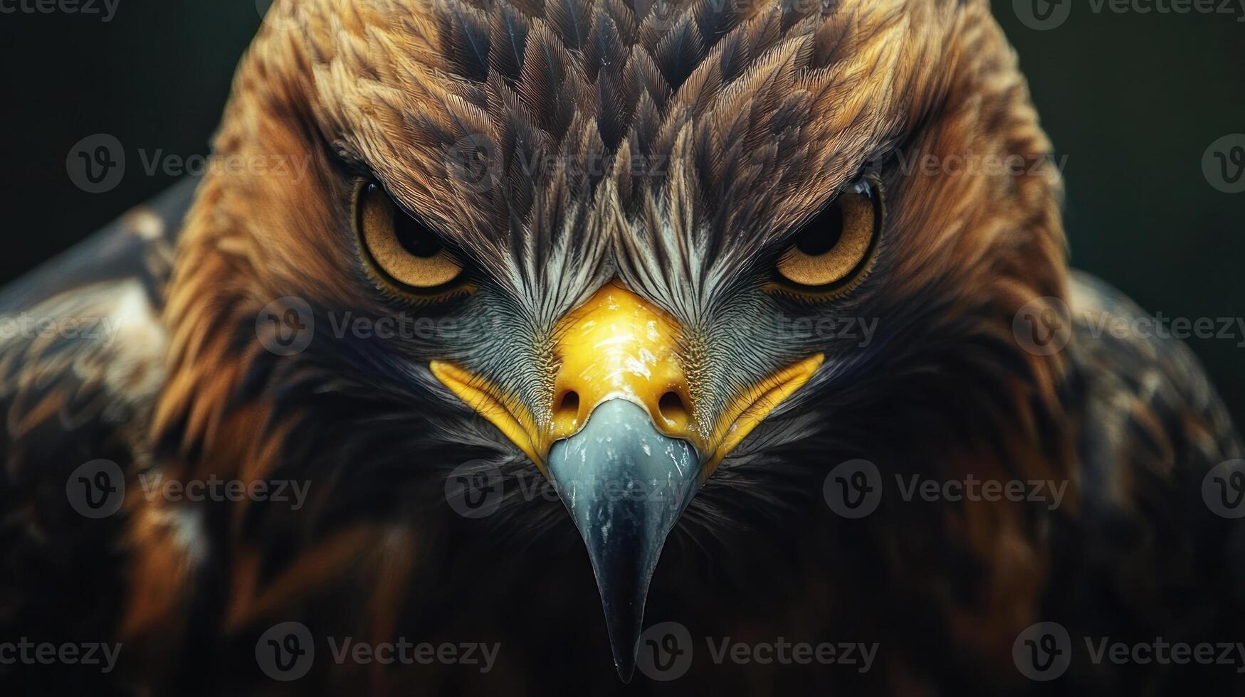 Close-up Portrait of a Golden Eagle with Intense Gaze photo