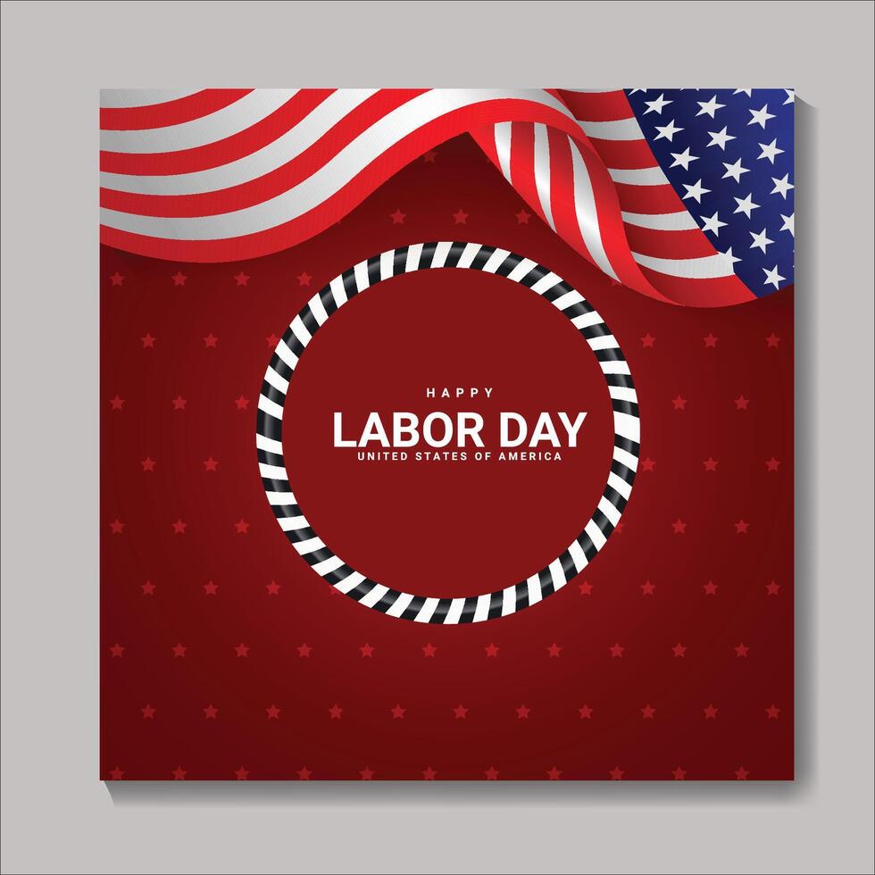 Honoring Hard Work and Dedication, Happy Labor Day vector