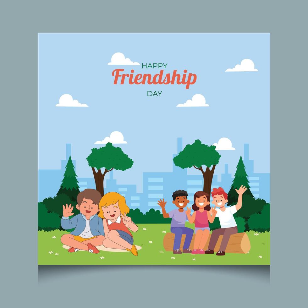 Friendship Day to Celebrate the Beautiful Bonds of Friendship vector