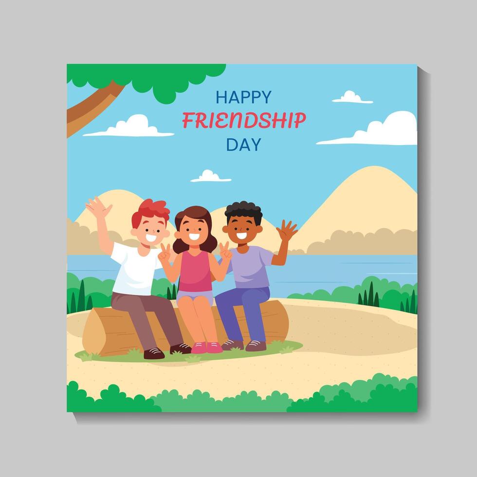 Happy Friendship Day to the Ones Who Make Life Sweet vector