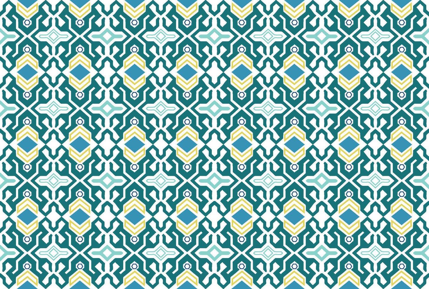 Elegant Geometric Pattern Design for Modern Textile Applications - Intricate Repeat Motif Ideal for Decorative Fabrics, Wallpaper, and Carpeting vector