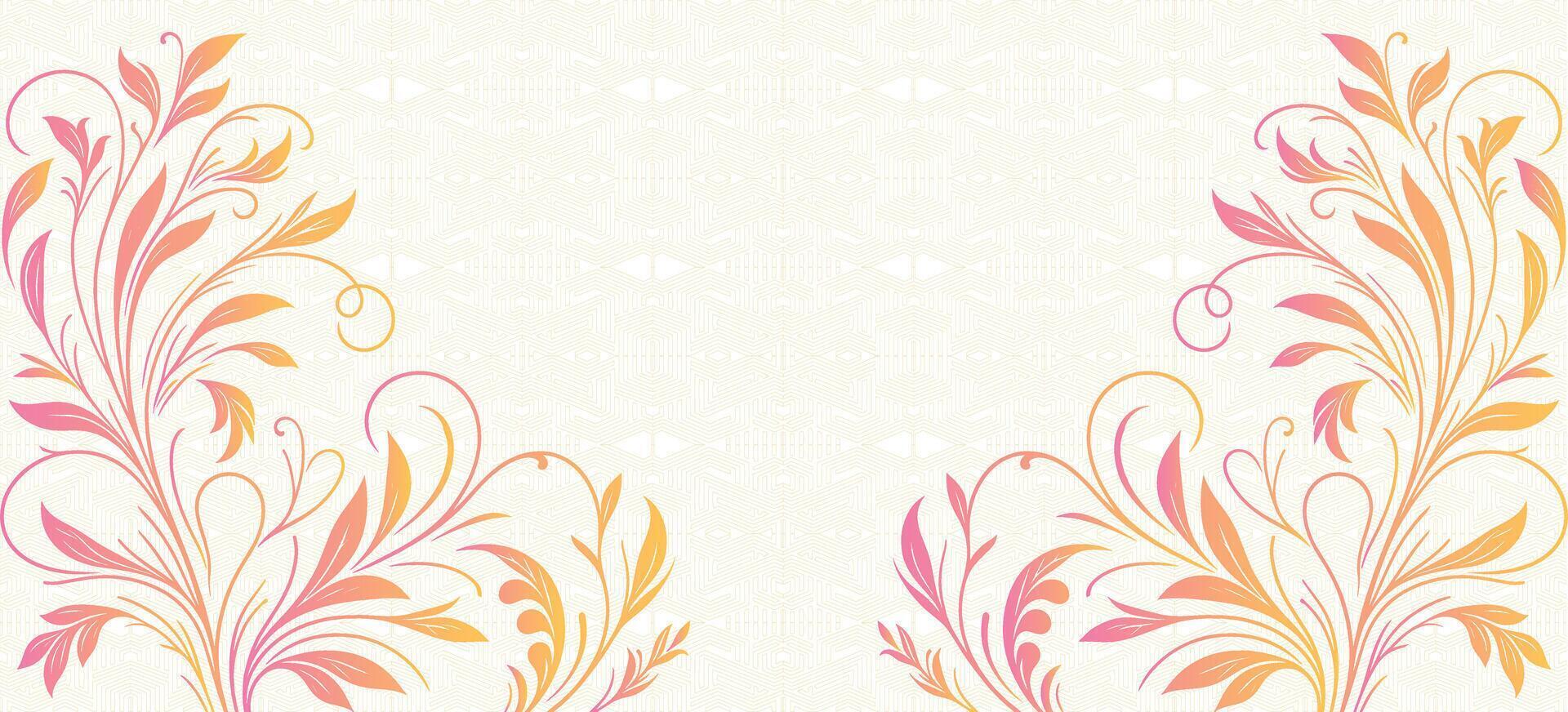 Elegant Wildflower Abstract Art with Hand-Painted Watercolour and Vintage Floral Patterns vector