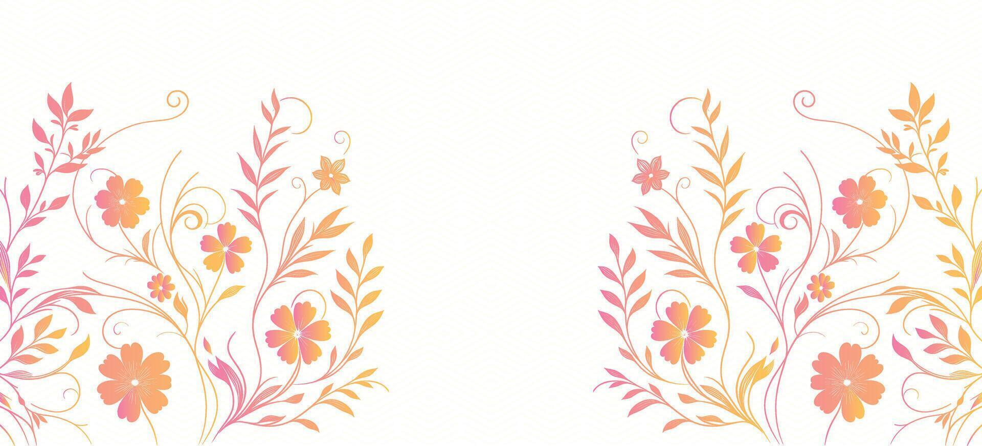 Stunning Watercolour Wildflower Background with Retro Style and Seamless Botanical Design vector