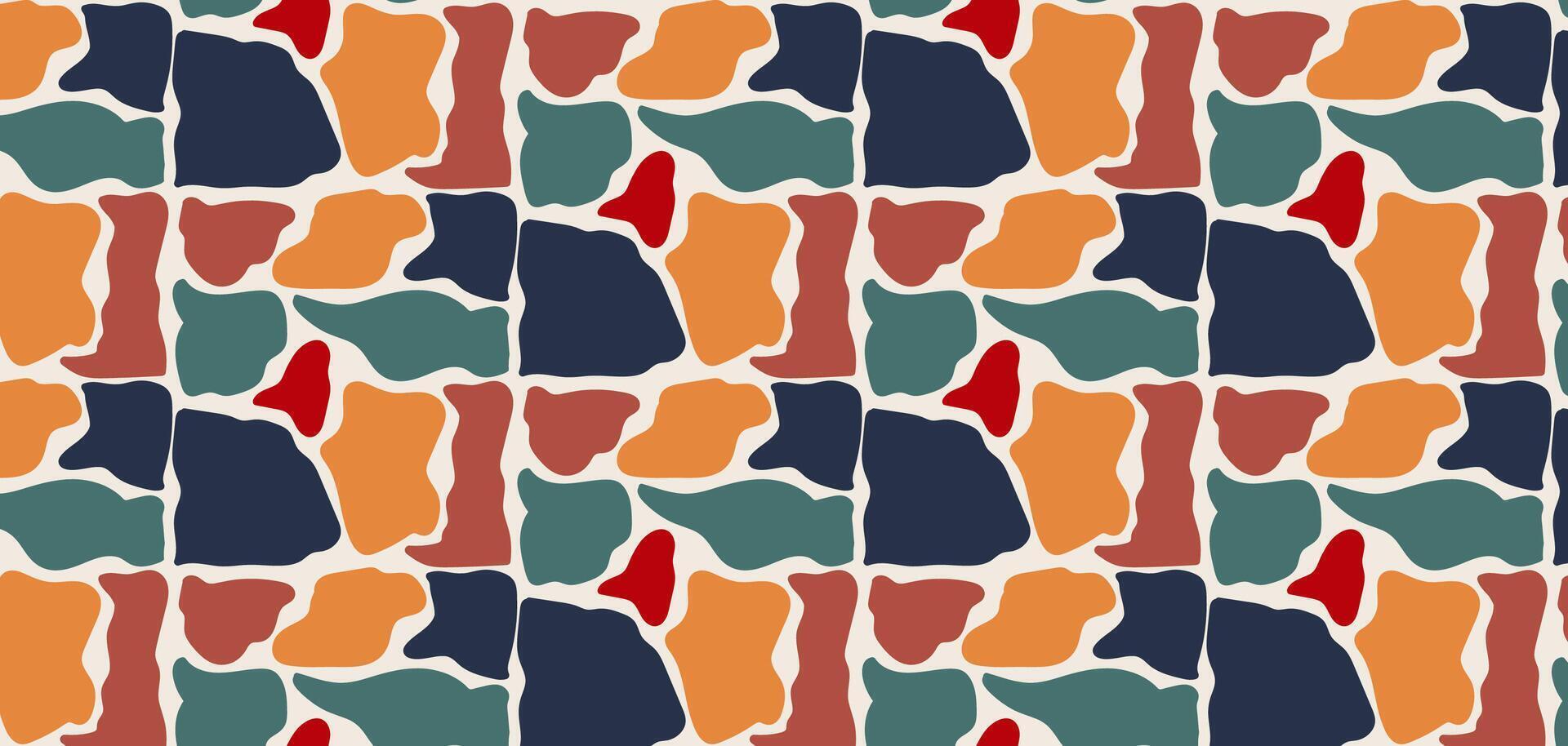 Pebble seamless pattern. Pastel boho background in minimalist. Suit for presentation, backgrounds, wallpapers, textile, and fashion. illustration. vector