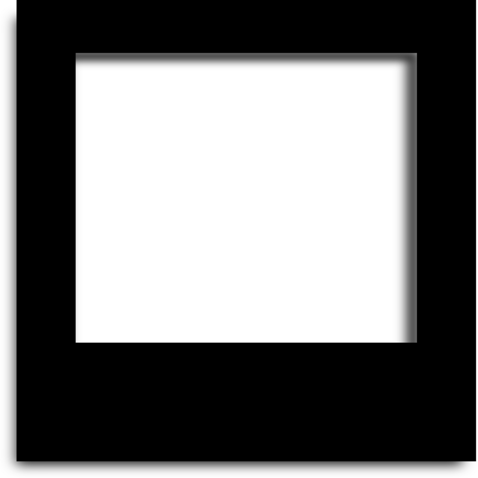 black square frame template png