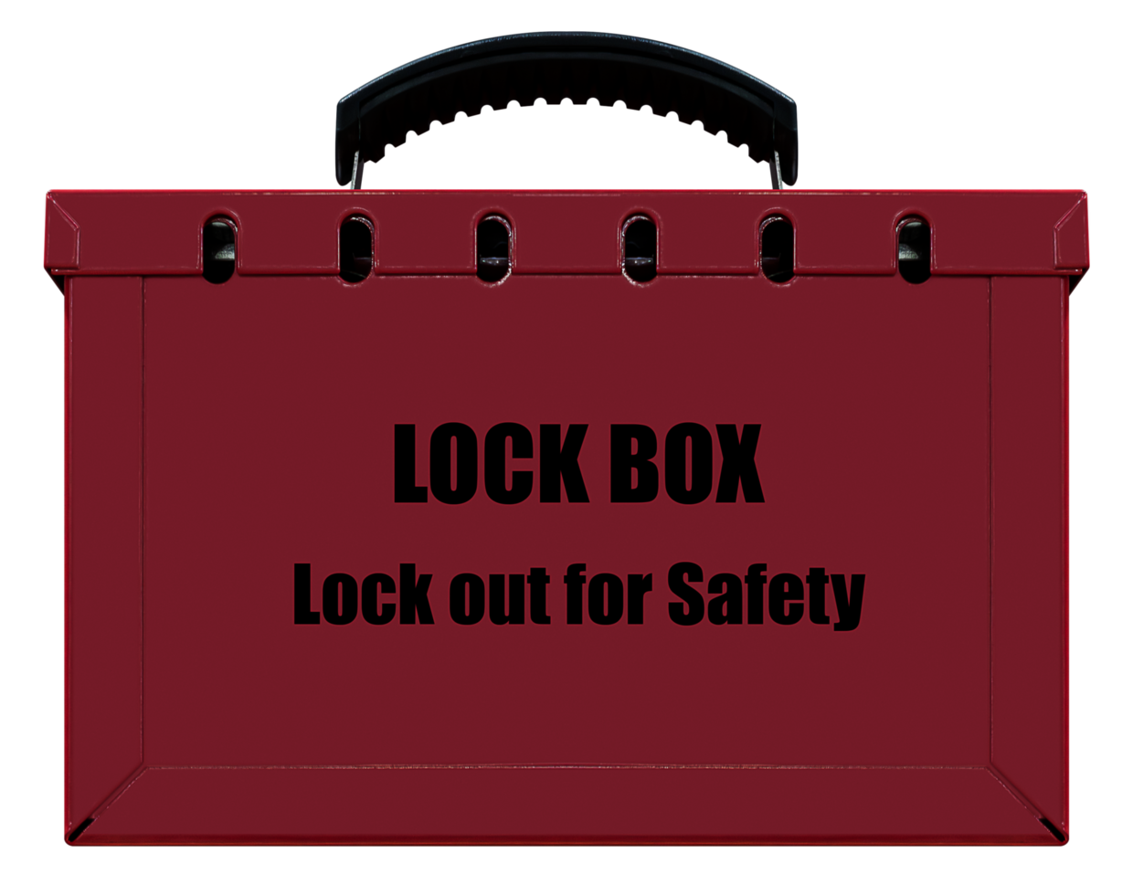 Red lock out tag out key cabinet png
