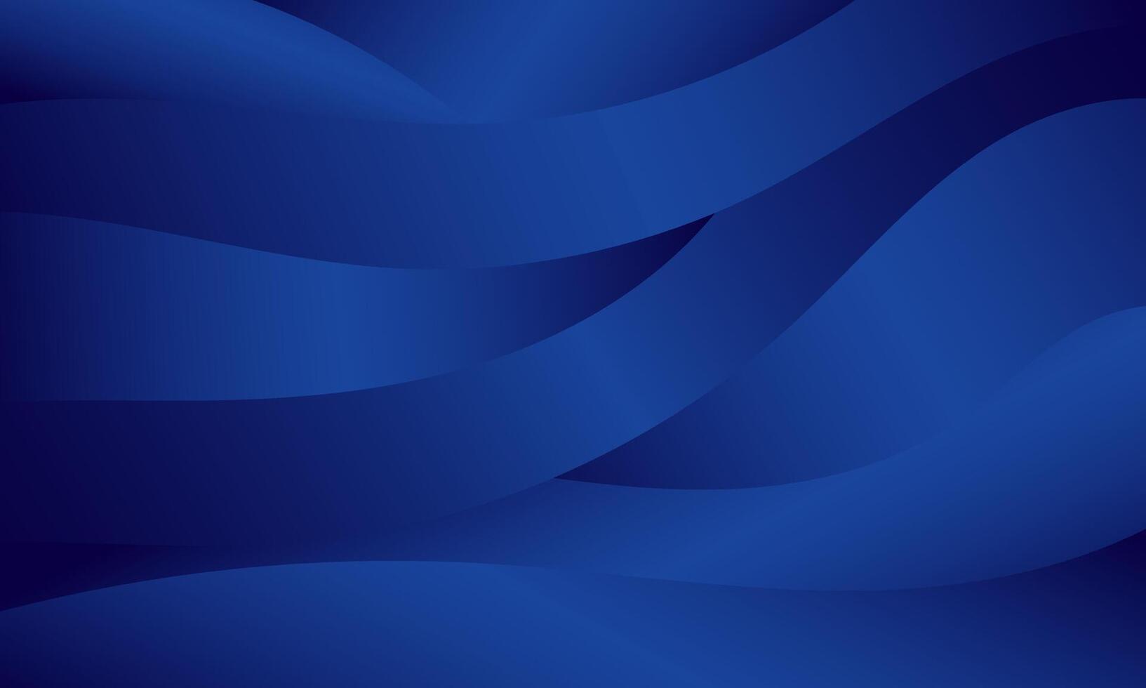 elegant dark blue gradient wave pattern abstract background vector
