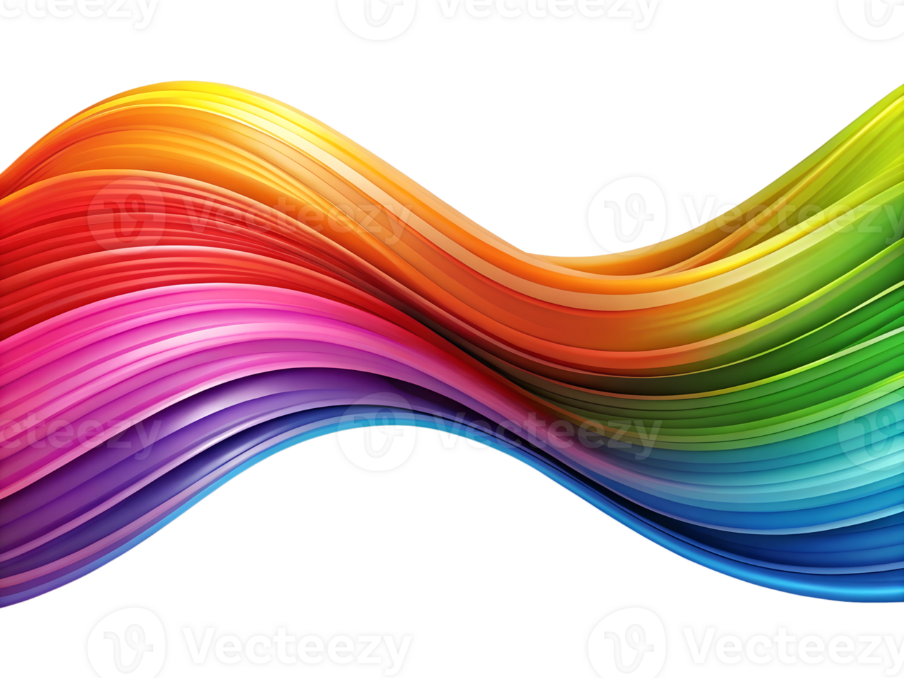 Multi Color Liquid Fluid Rainbow Waves Colorful Transparent Background 2 png