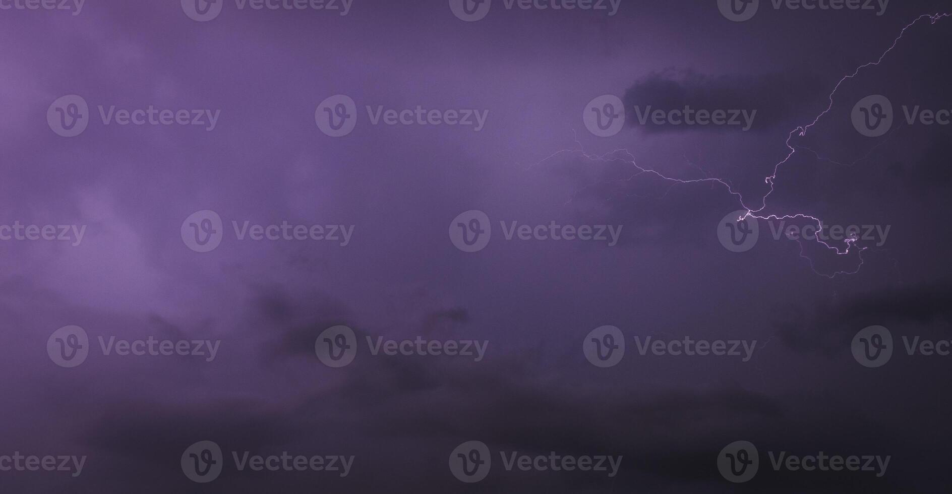 Shot of the lightning in the night sky. Nature photo