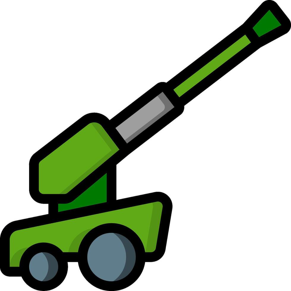 Artillery illustration design vector