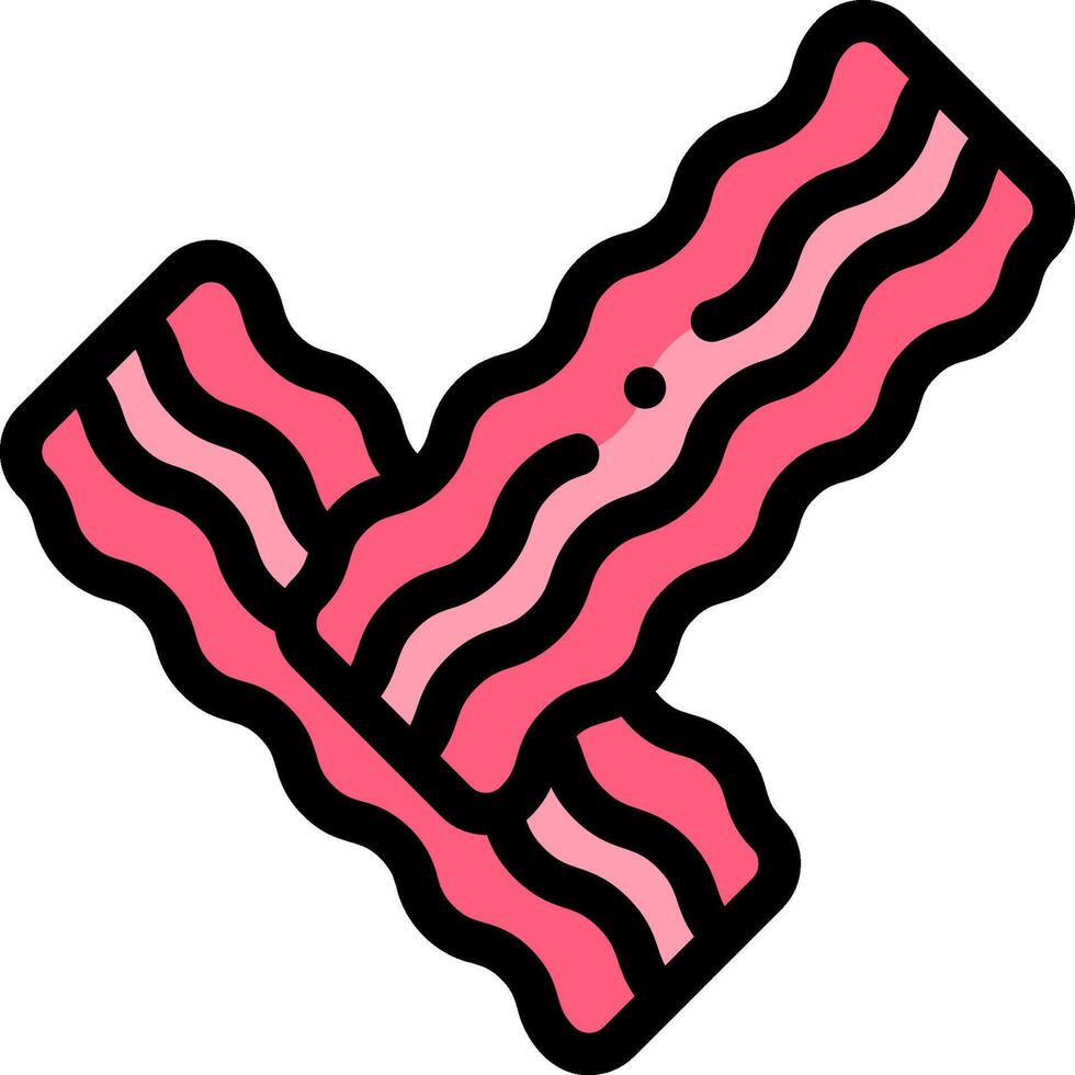 bacon illustration design vector