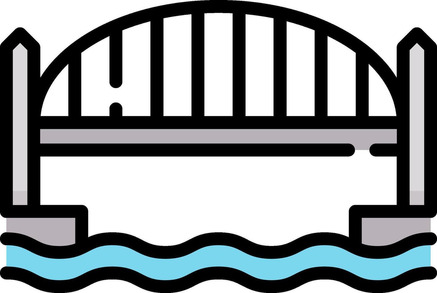 bridge illustration design vector