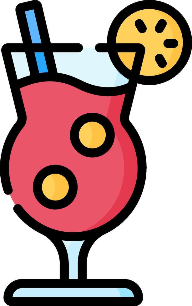 cocktail illustration design vector