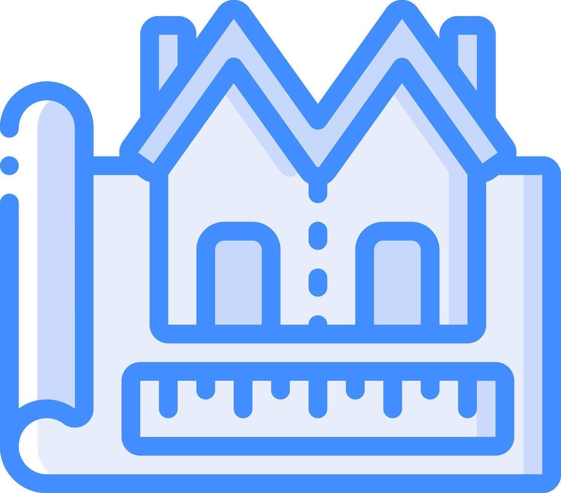 blueprint illustration design vector
