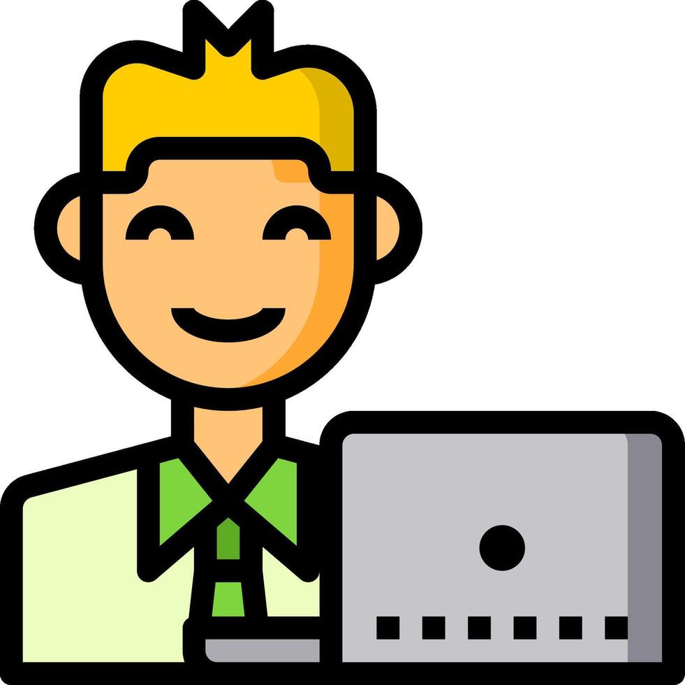 boy illustration design vector