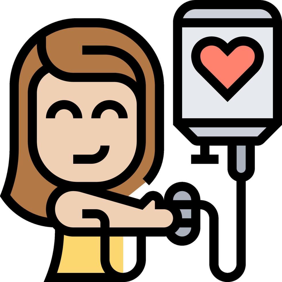 donor illustration design vector