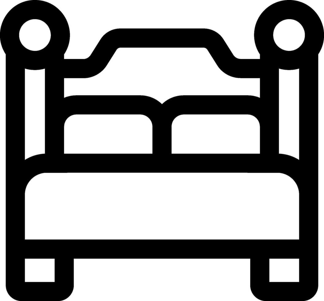 double bed illustration design vector