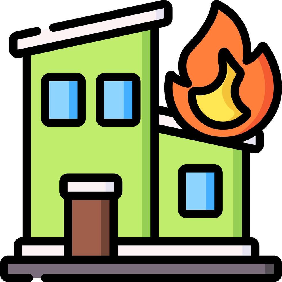 fire illustration design vector
