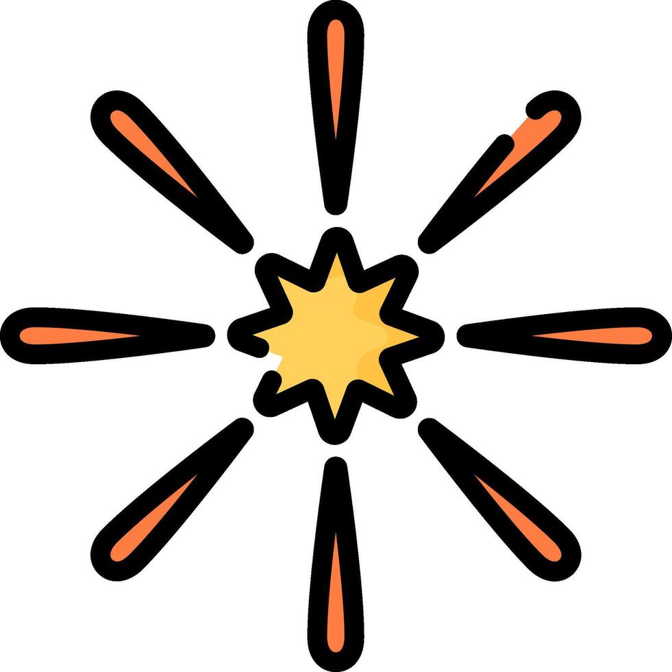 firework illustration design vector