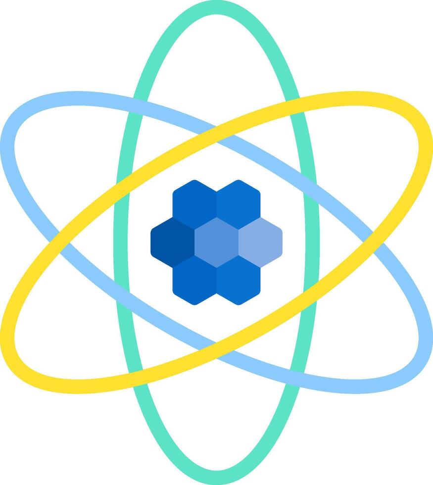 atom illustration design vector
