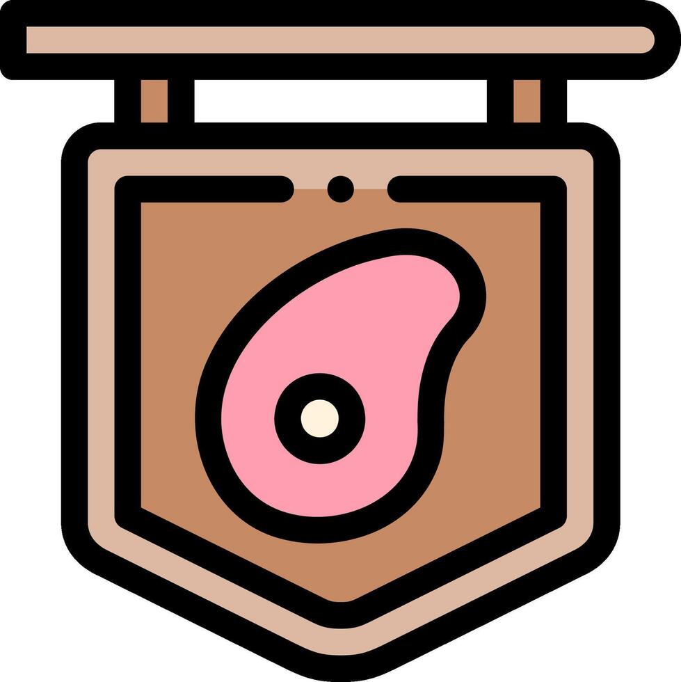 butcher shop illustration design vector