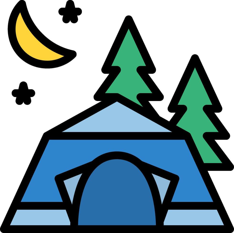 camping illustration design vector