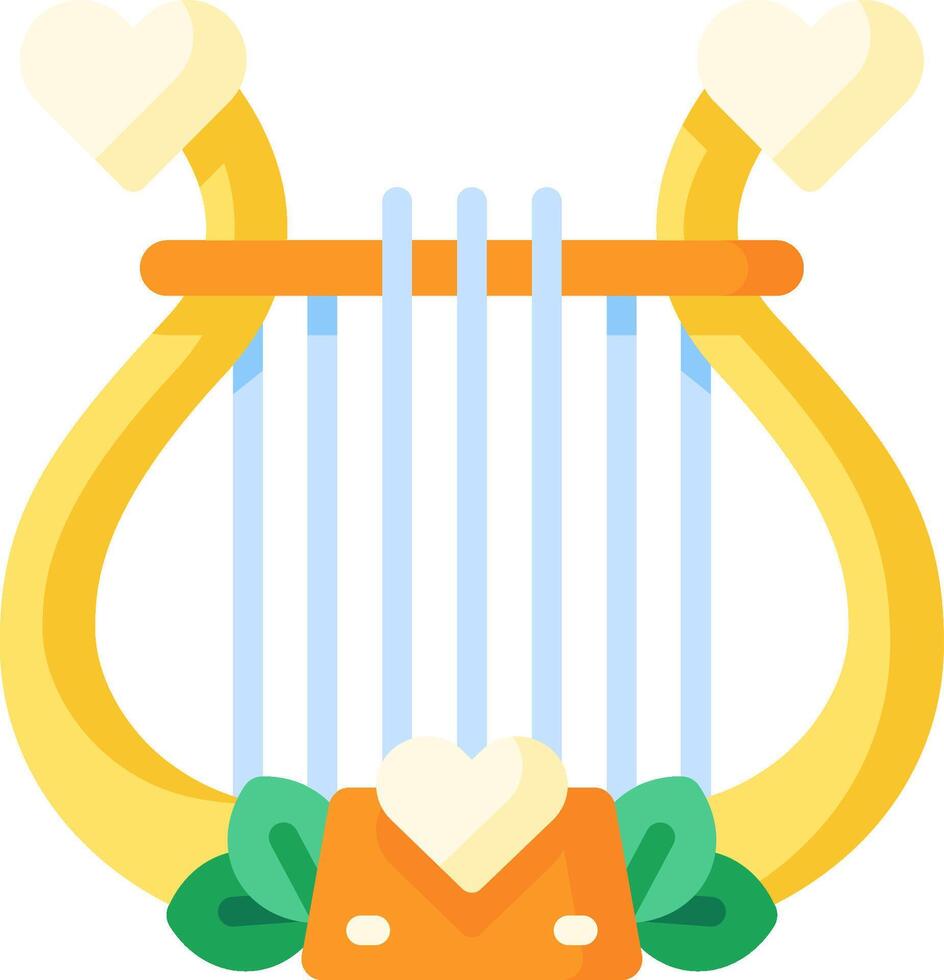 harp illustration design vector