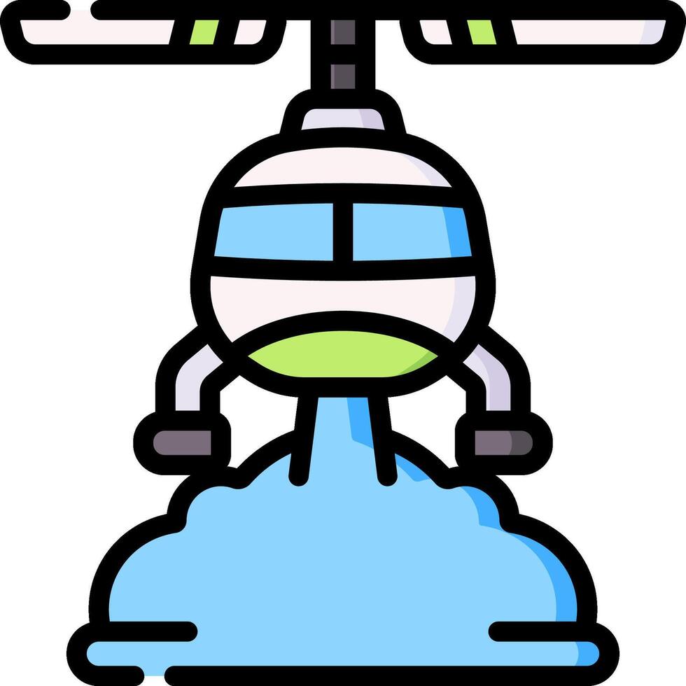 helicopter illustration design vector