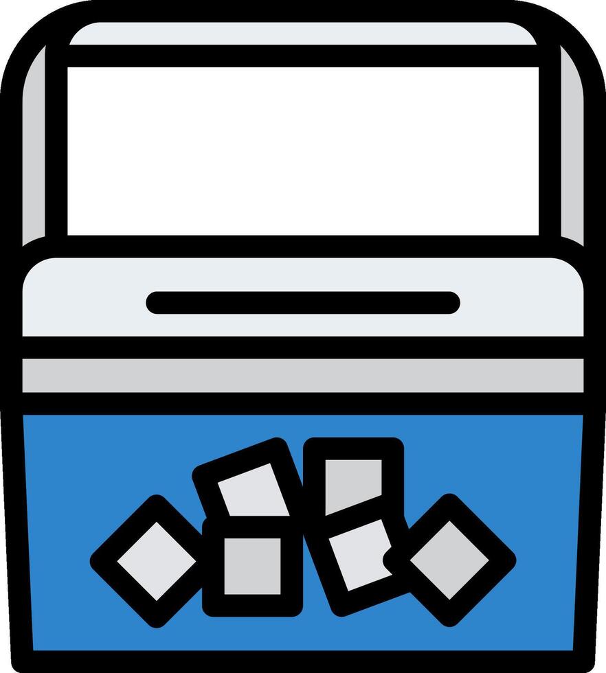 ice bucket illustration design vector