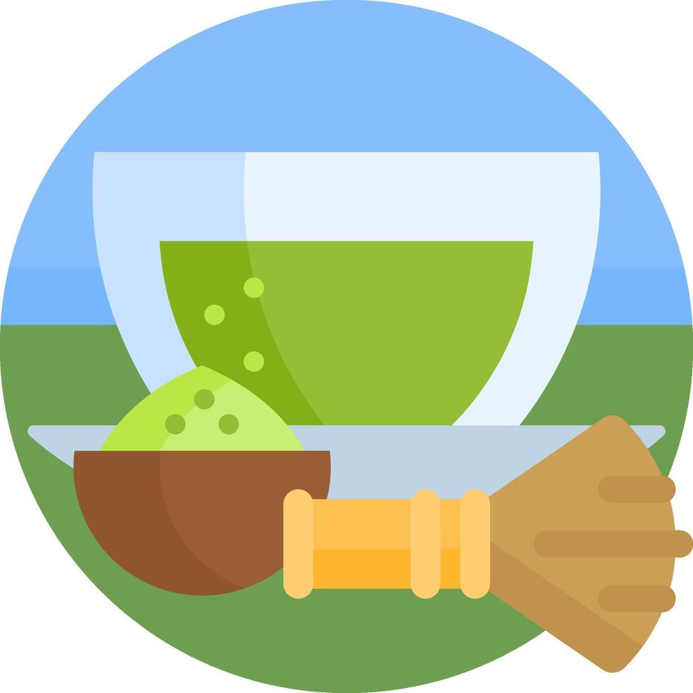 matcha tea illustration design vector