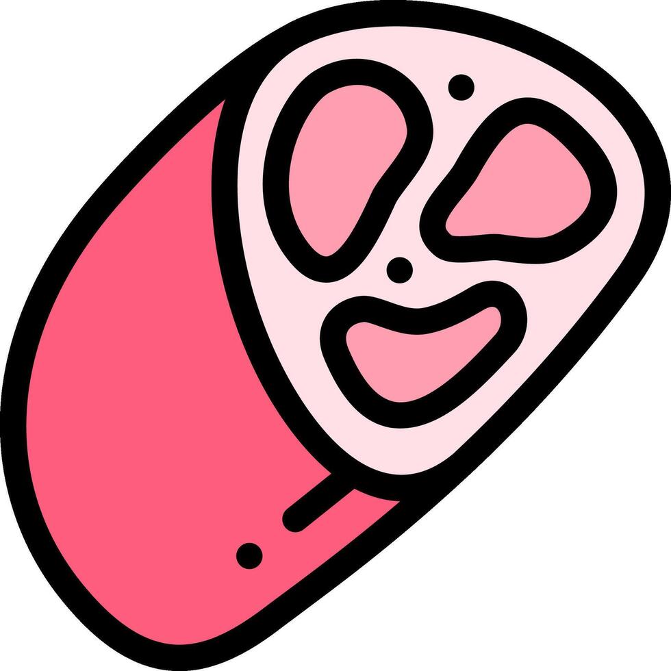 meatloaf illustration design vector